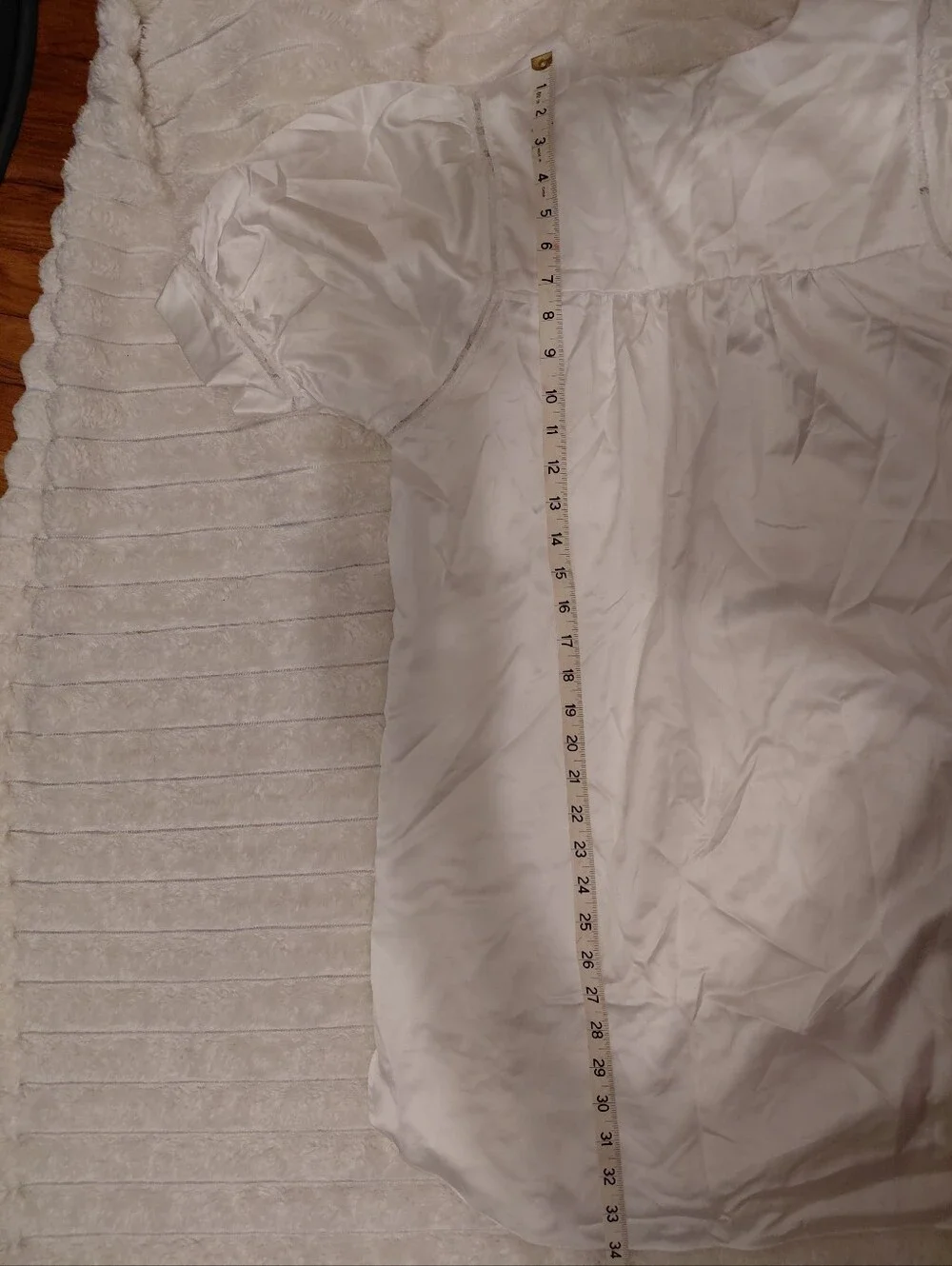 Vintage Girls White Silky Nightgown